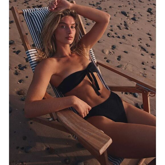 New! Set! In‎ Your Arms Free People Oceanic Bikini Top and bottom orange, size M - Picture 11 of 13